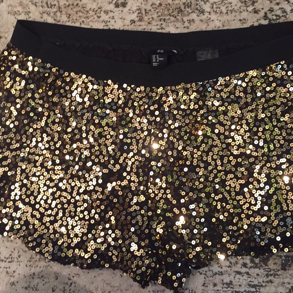 H & M sequin shorts